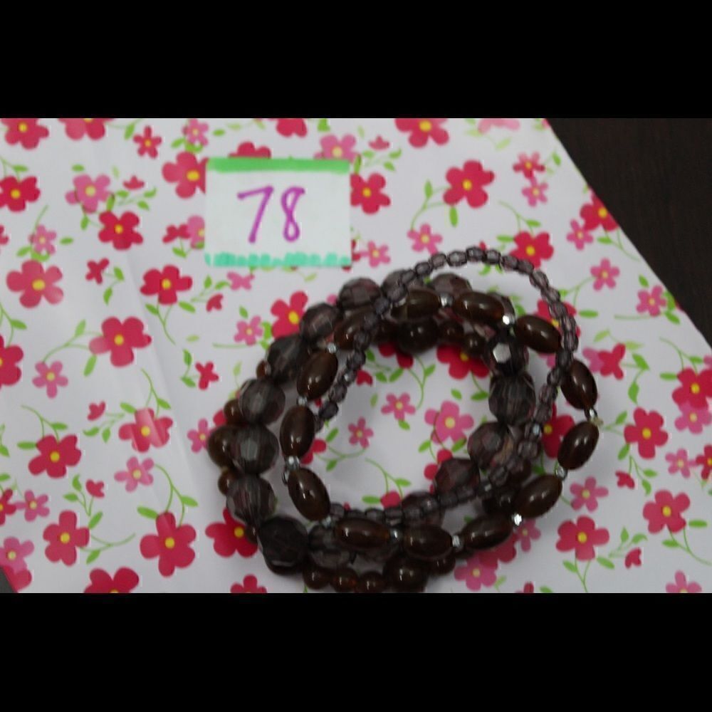 Taupe/Brown Stretchy Stackable Bracelets Set of 4 - Picture 6 of 6